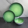 green melamine plates